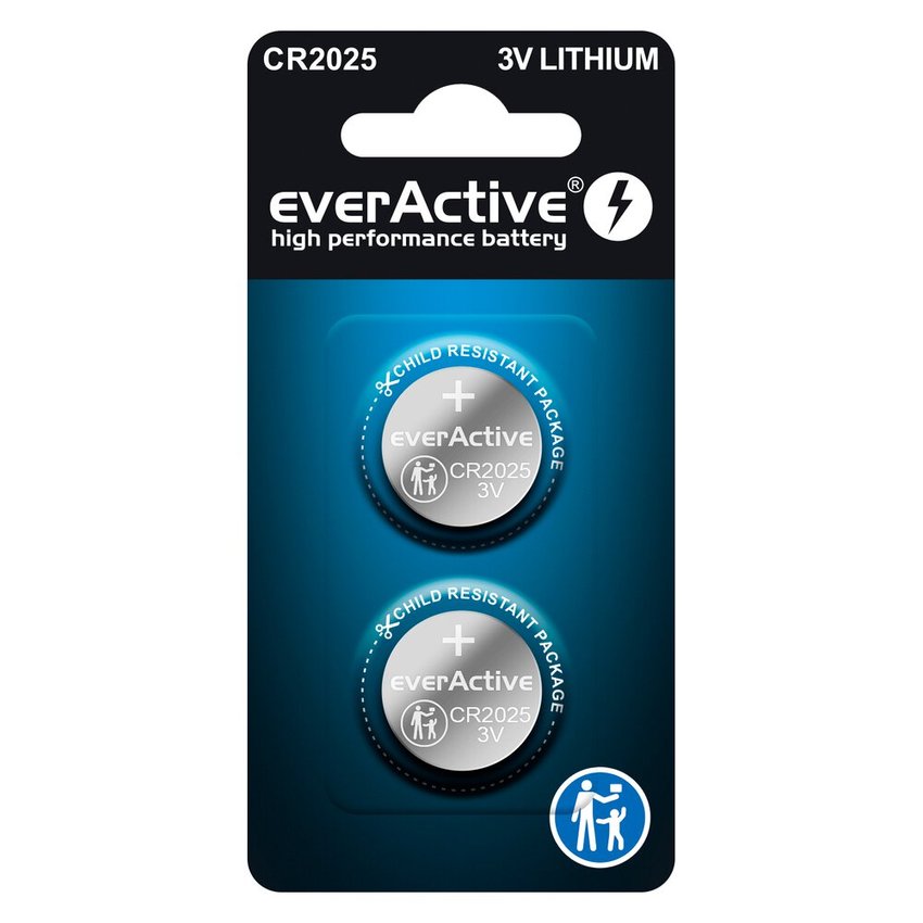 Bateria EverActive CR2025 3V Litowa 2szt.