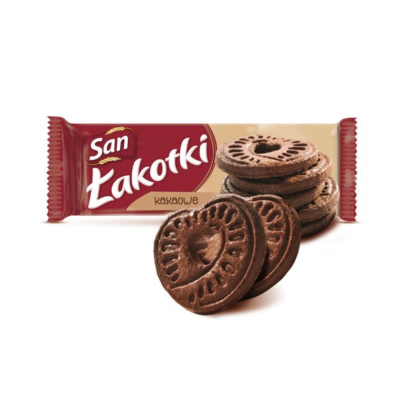 Ciastka Łakotki San 168g Kakaowe