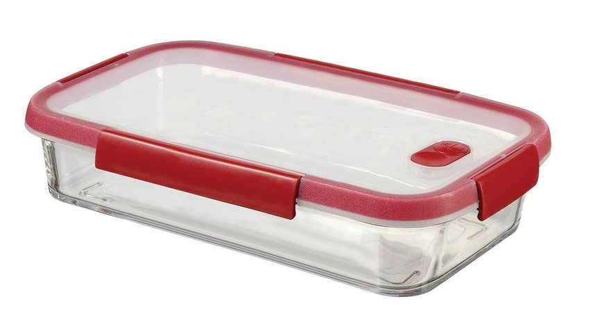 Pojemnik Smart Cook Szklany Żaroodporny 3,7L Czerwony  /Curver 248683