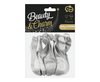 #BL Balony Beauty&Charm, metaliki srebrne 12 cali/ 10 szt.