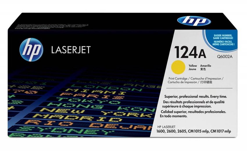 HP Q6002A (124A) 1600/2605/CM1015/CM1017 Yellow (Oryg.)