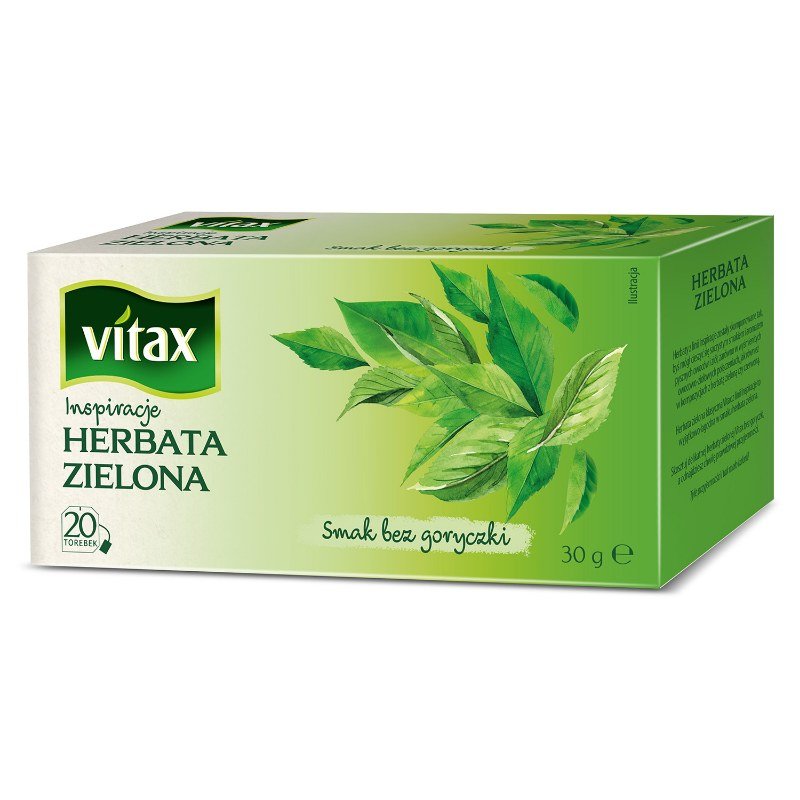 Herbata Vitax Inspirations Zielona 20 Torebek
