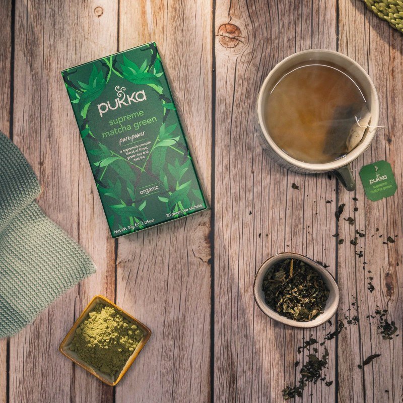 Herbata Pukka Supreme Matcha Green 20 Kopert