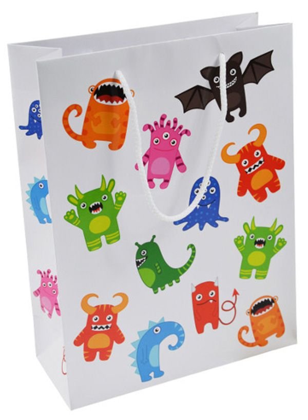 Torebka Na Prezenty Office Products Laminowana 24X10X32Cm Dziecięca Mix Wzorów