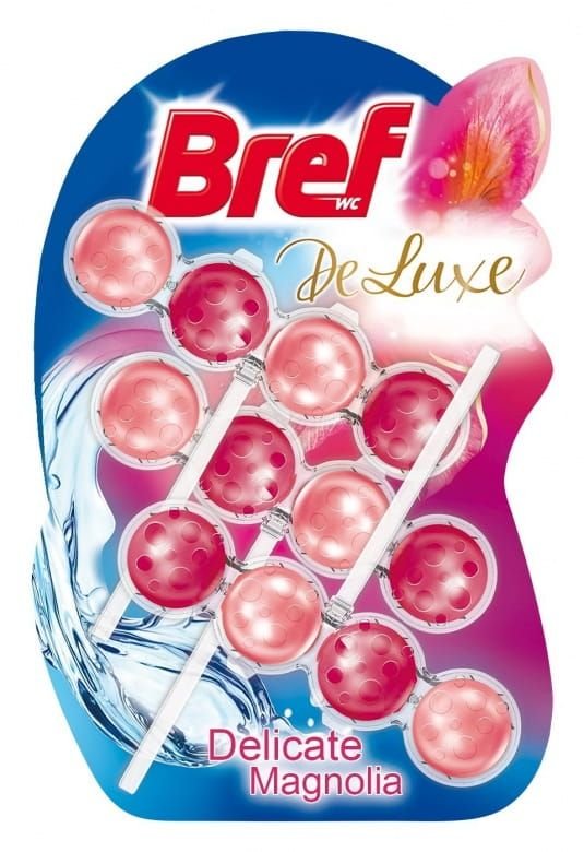 Bref WC Deluxe Koszyk 3x4Kulki Delikatna Magnolia