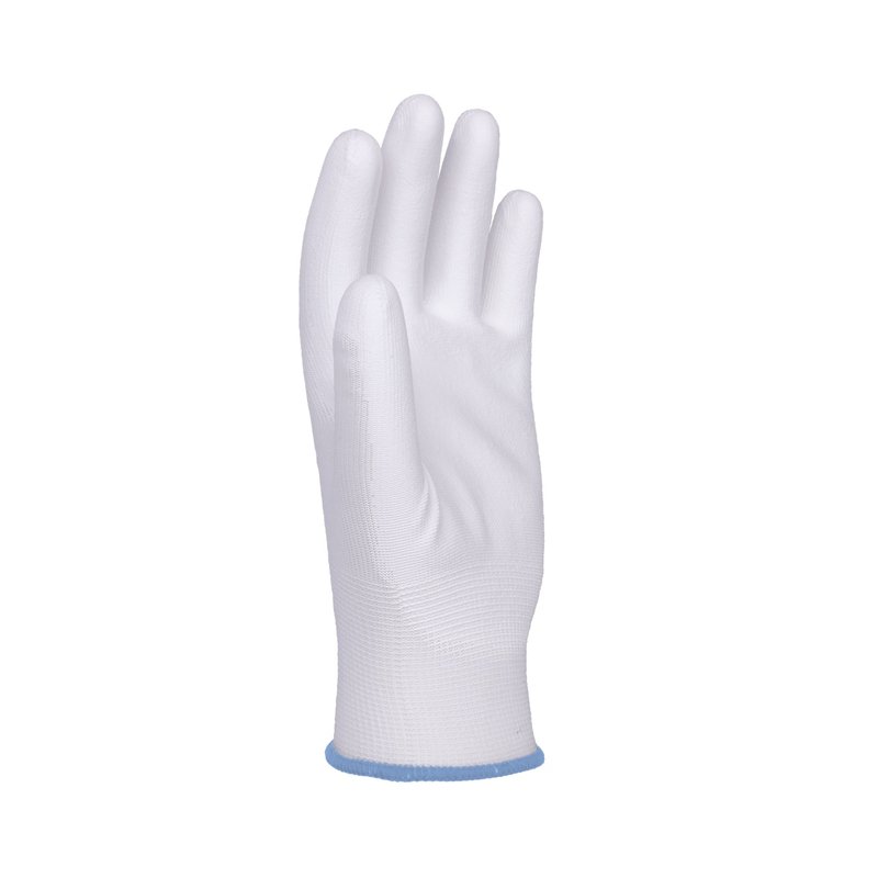 Rękawice Donau Safety Pu White Kat. II Rozm. 9 Białe  /DONAU SAFETY