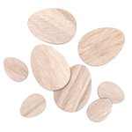Drewniane Jajka 4cm-7cm 8szt. Naturalne / DpCraft