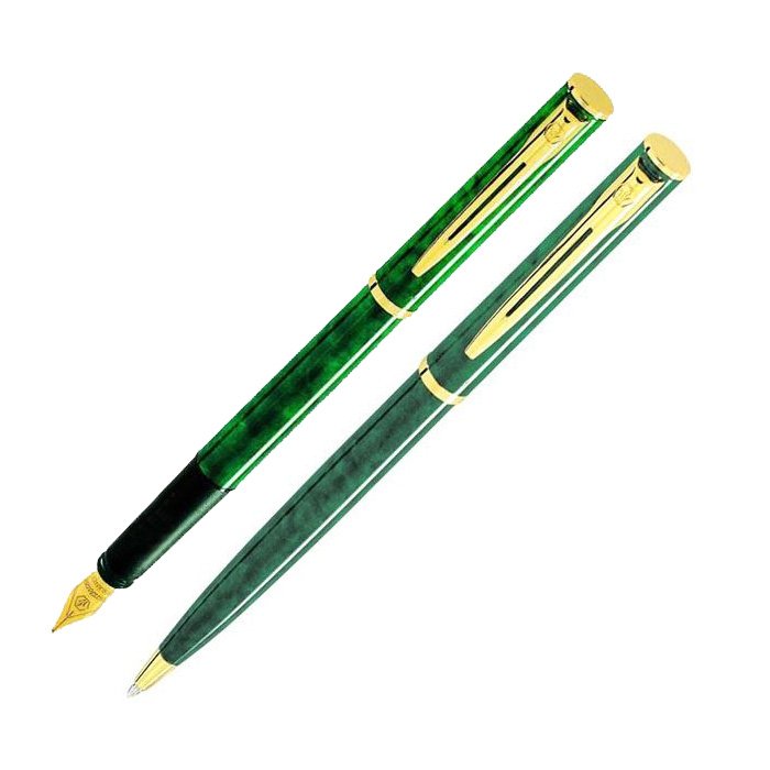 Waterman Apostrophe Długopis + Pióro Zielone [WYPRZEDAŻ]