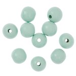 Koraliki Drewniane Kulki 2,5cm 10szt. Miętowe / DpCraft