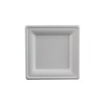 Talerz Papierowy z Trzciny Cukrowej 26x26cm A'50  /LoveNature