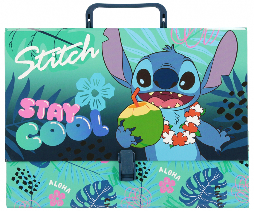 Teczka z Rączką A4/95mm Disney Stitch Stay Cool