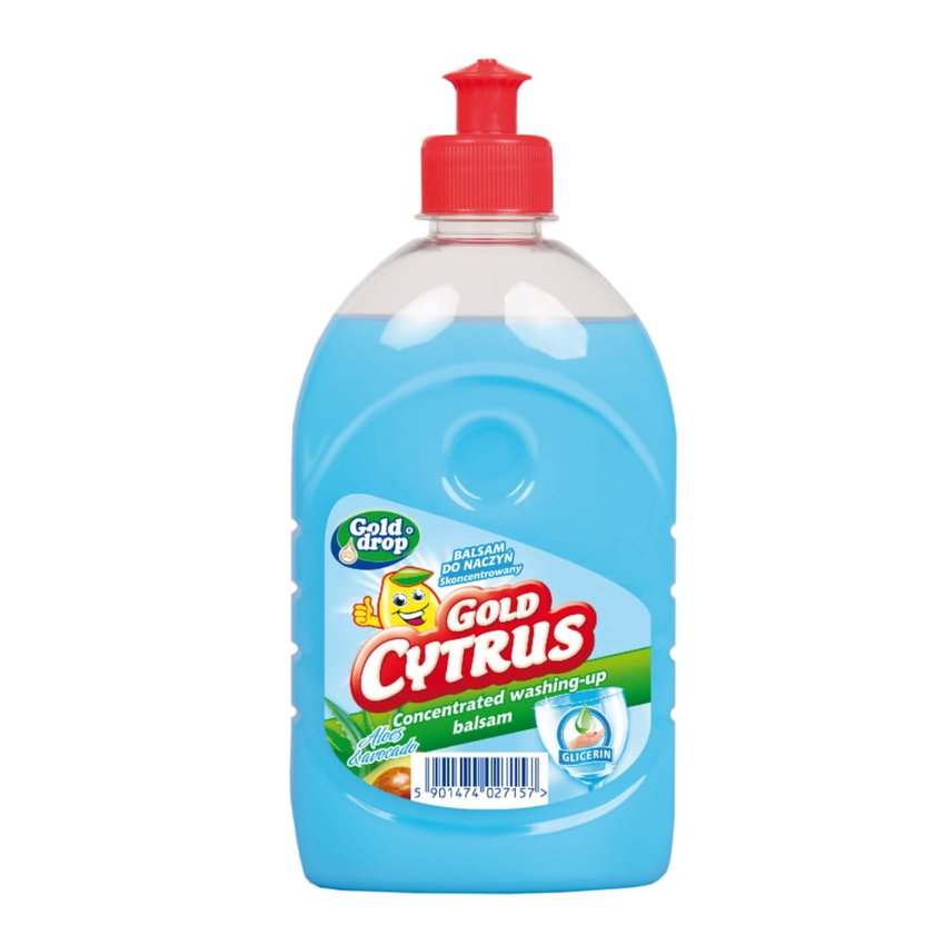 Gold Cytrus Płyn do Mycia Naczyń 500ml Balsam Aloes&Avocado /Gold Drop