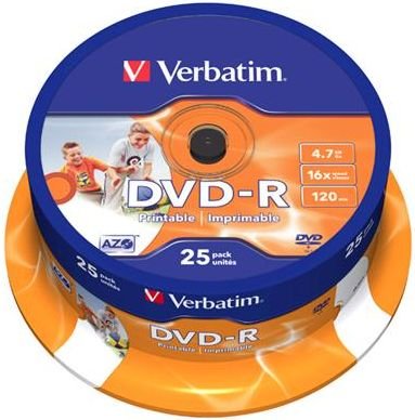 DVD-R Verbatim cake a'25 Printable