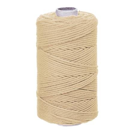 Sznurek Bawełniany Skręcany 3mm 100m Słomkowy / DpCraft