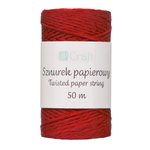 Sznurek Papierowy 50m [DPSZ-023] Czerwony /DpCraft