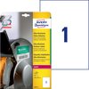 Etykiety Polietylenowe Ultra Resistant Avery 210x297 1/A4 A'10 Białe No.L7917-10