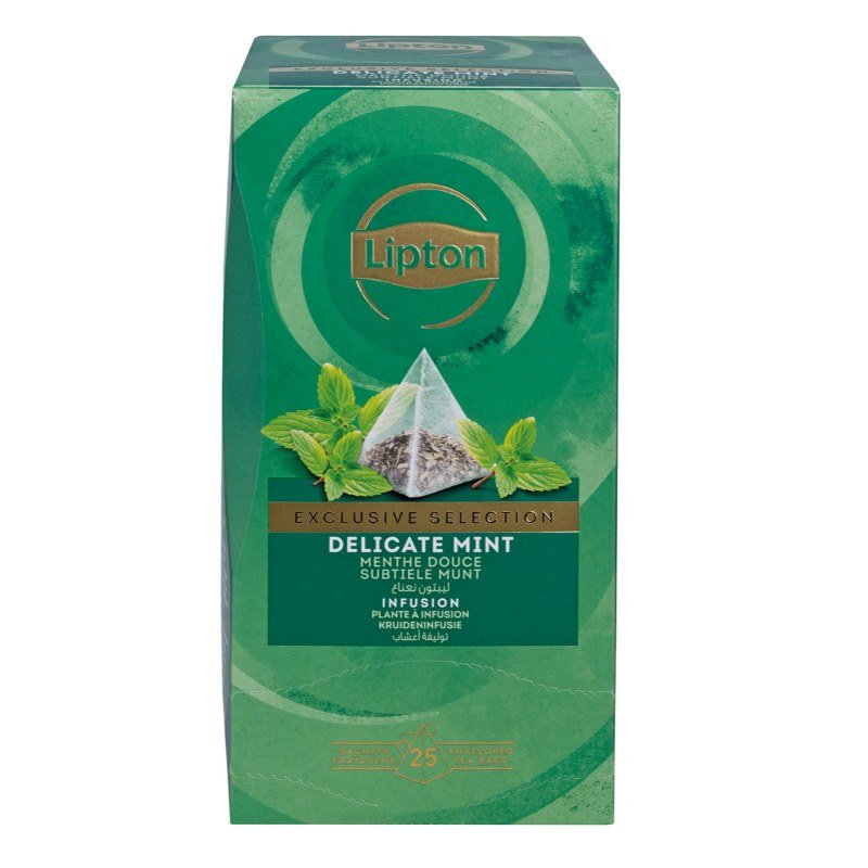 Herbata Lipton Piramidki Exclusive Selection Mięta 25 Torebek