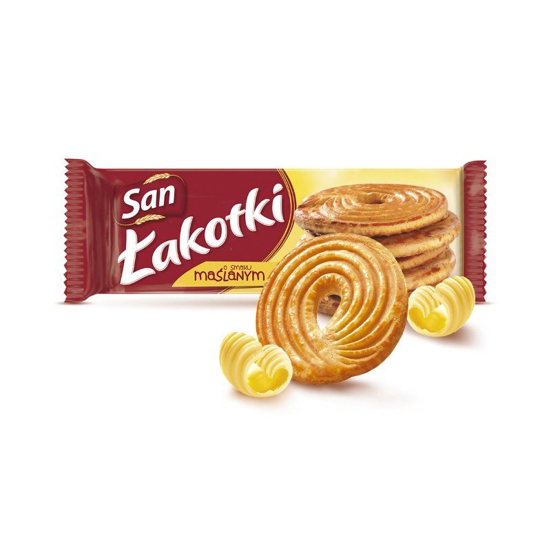 Ciastka Łakotki San 168 G Maślane