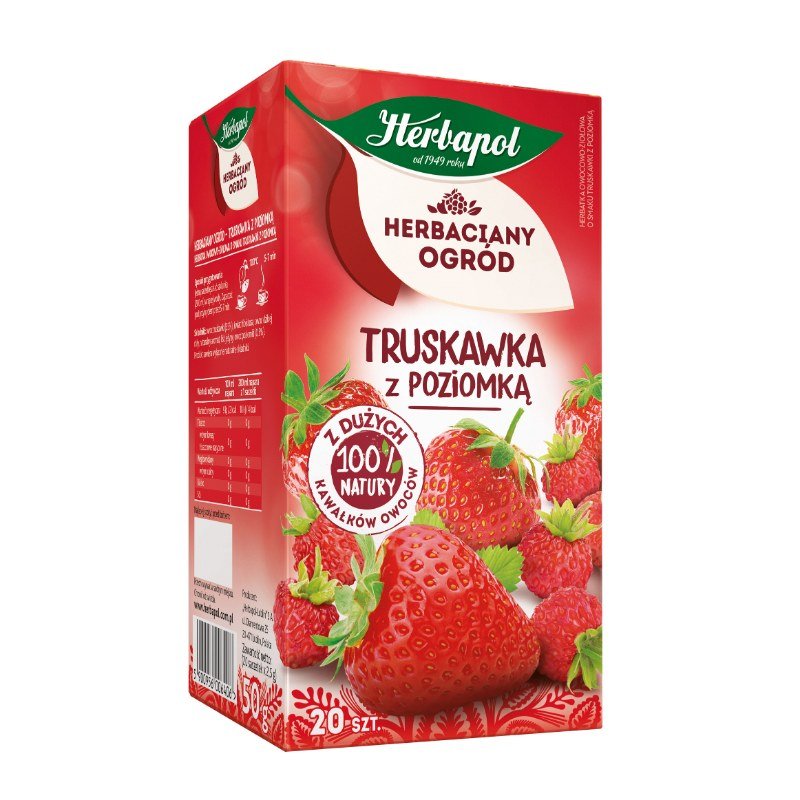 Herbata Herbapol Herbaciany Ogród 20 Torebek Truskawka Z Poziomką