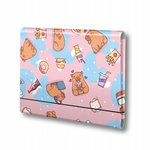 Teczka Skrzydłowa z Gumką A4 Kapibara Food /Penmate