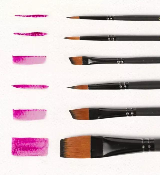 Pędzle artystyczne nylonowe 6 szt. GR-PA06 FIORELLO