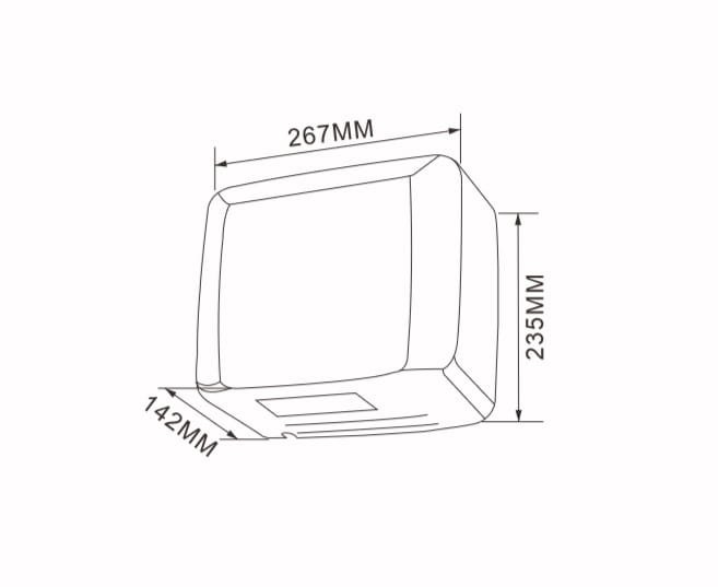 HD11H2 Suszarka do rąk Monsoon stalowa