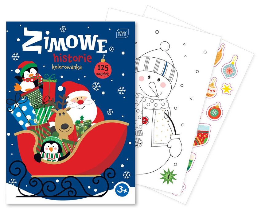 Kolorowanka A4 32 z nakl.Zimowe Historie