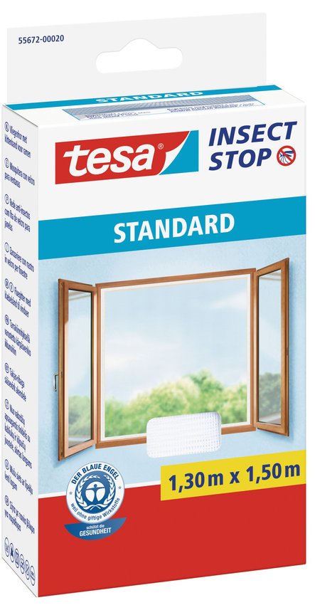 Moskitiera Okienna Tesa Standard Biała1,3M : 1,5M
