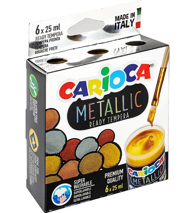 Farba Carioca tempera metaliczna (KO026) 6&#21525 ml