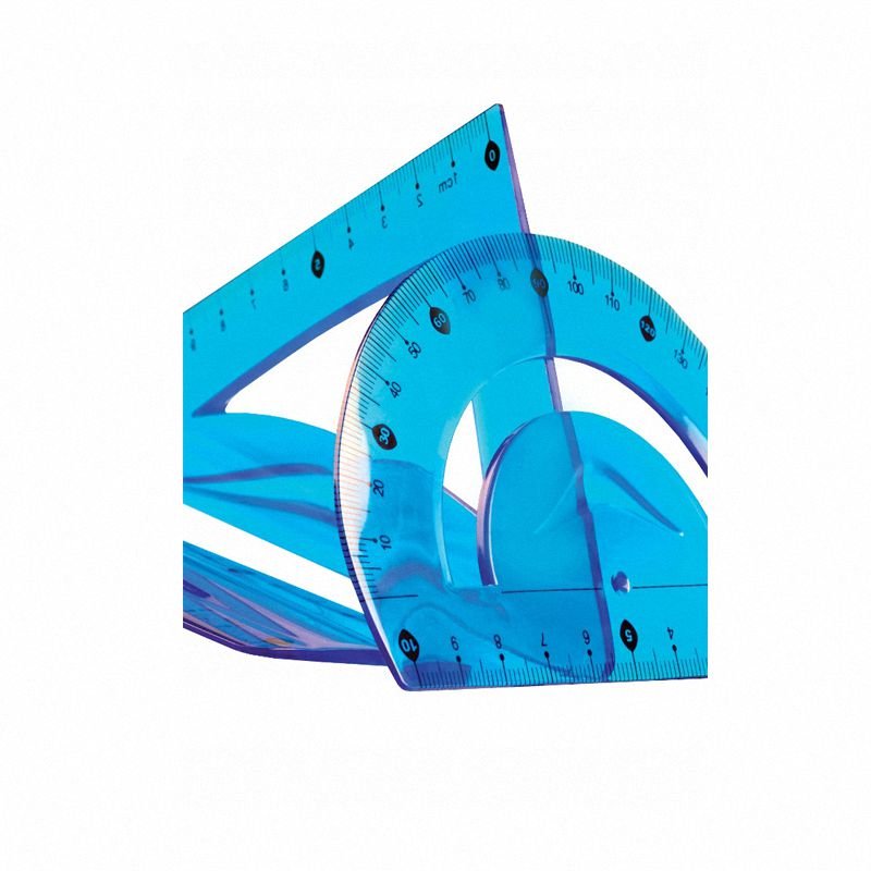 Komplet Geometryczny Tetis Elastyczny BL010-NK Niebieski