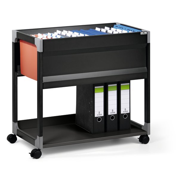 Wózek Na Teczki Zawieszkowe System File Trolley 90 A4 S Czarny /Durable 378401