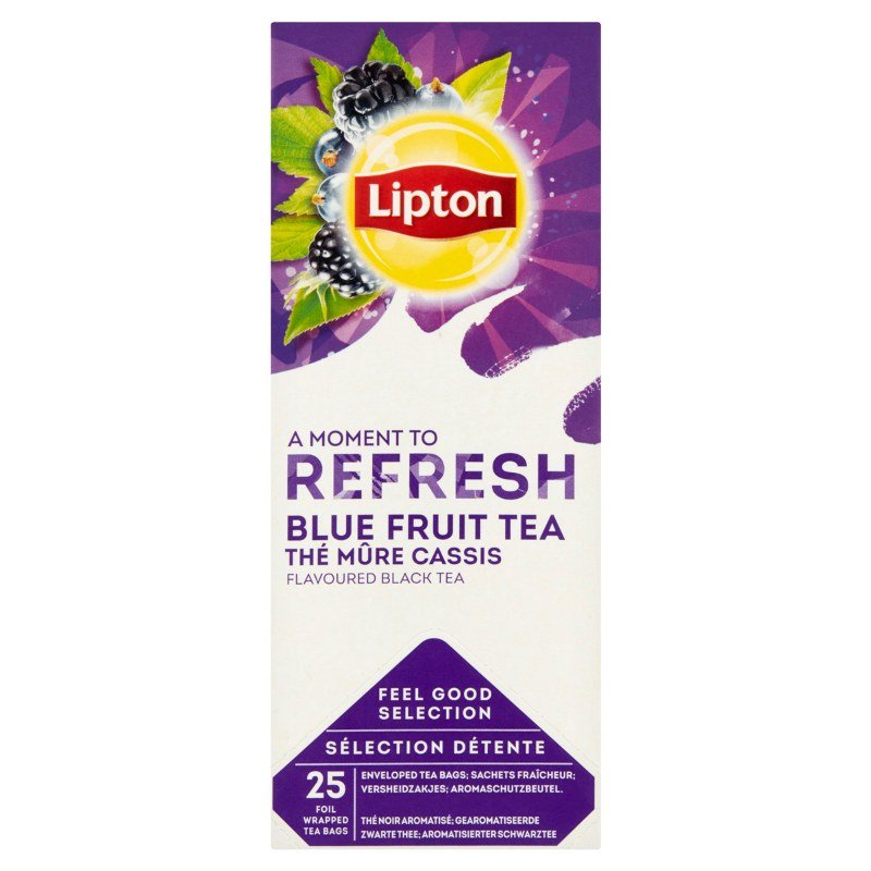 Herbata Lipton Refresh Czarna Owoce Jagodowe 25 Torebek