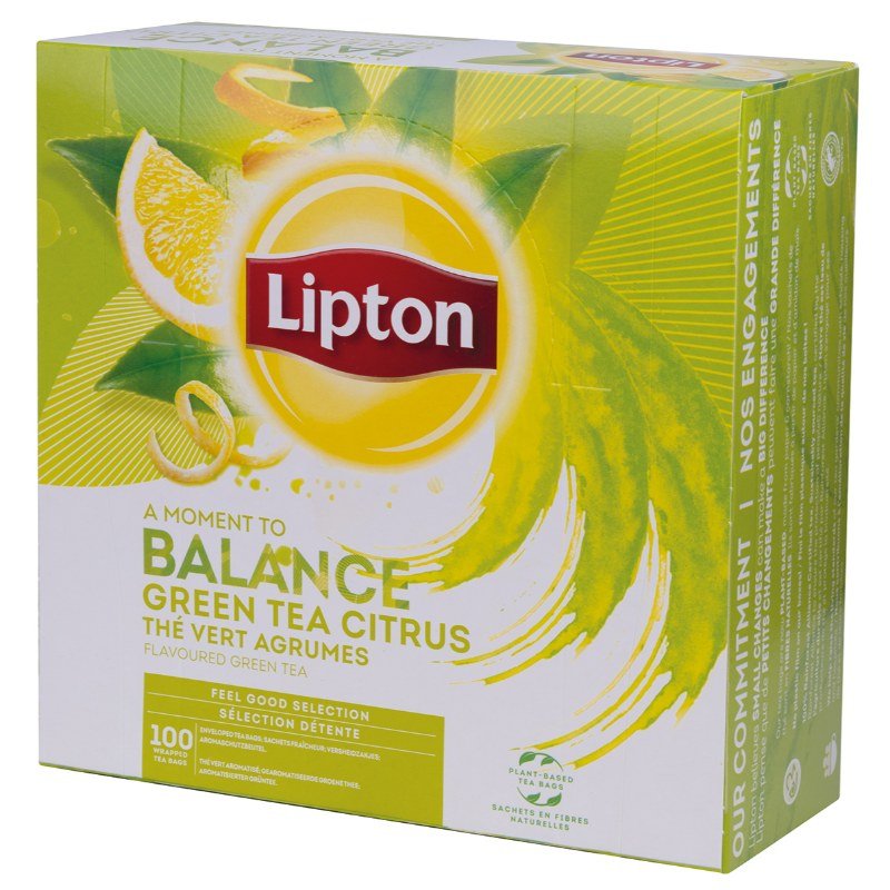 Herbata Lipton Green Tea Citrus 100 Torebek