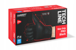 Rękawice Nitrylowe Bezpudrowe Czarne Max Grip PRO M 100szt. /Medasept