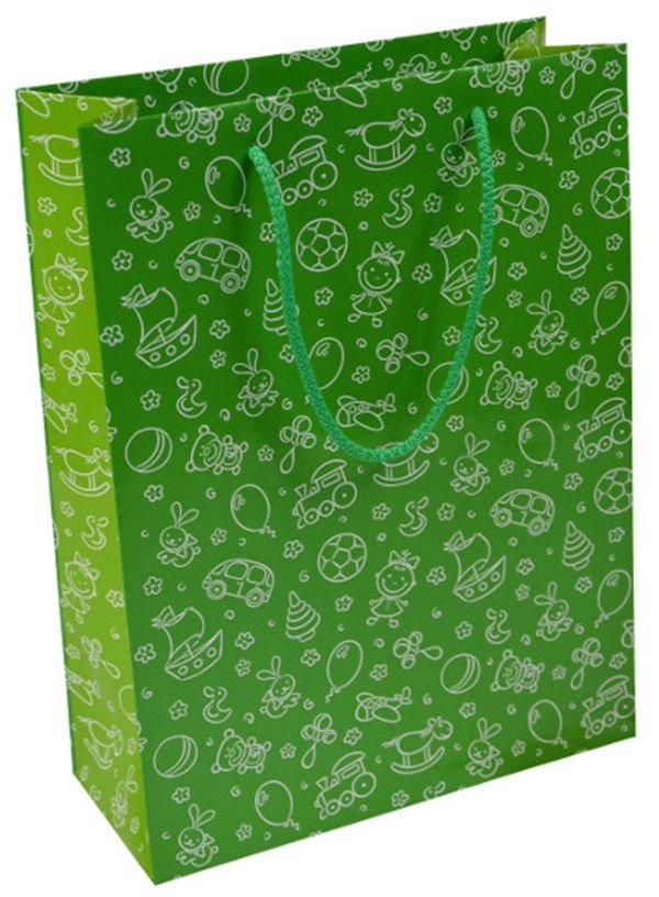 Torebka Na Prezenty Office Products Laminowana 24X10X32Cm Dziecięca Mix Wzorów