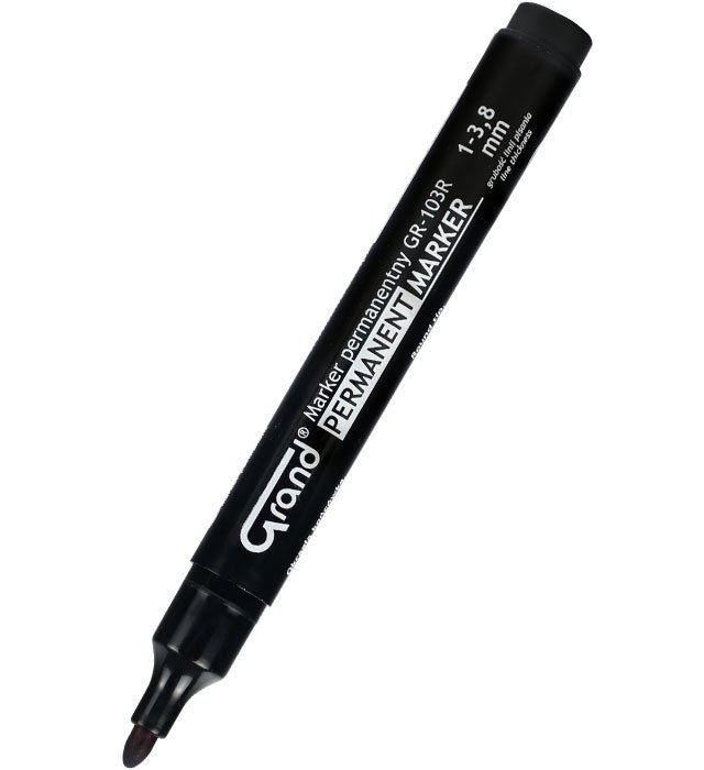 Marker permanent GRAND GR-103R czarny &#8211 okrągła końc. &#8211 A&#822112