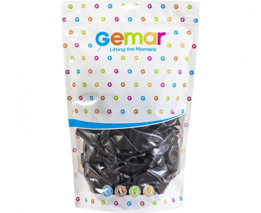 Balony GM120 13" 50szt. Metal Czarne /GoDan