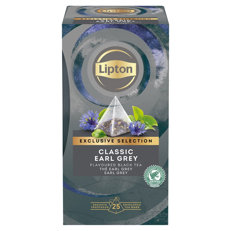 Herbata Lipton Piramidki Exclusive Selection Earl Grey 25 Torebek