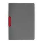 Skoroszyt z Klipsem Duraswing Color Grafitowy z Czerwonym Zaciskiem /Durable 230403