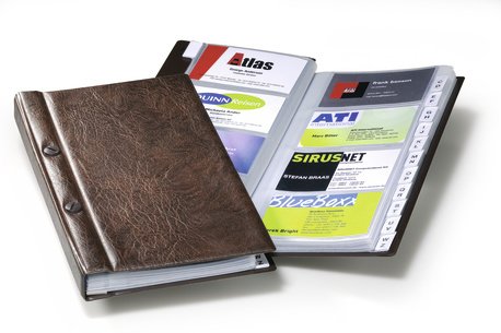 Album na Wizytówki Visifix 200 Przekładka Brązowy /Durable 238211