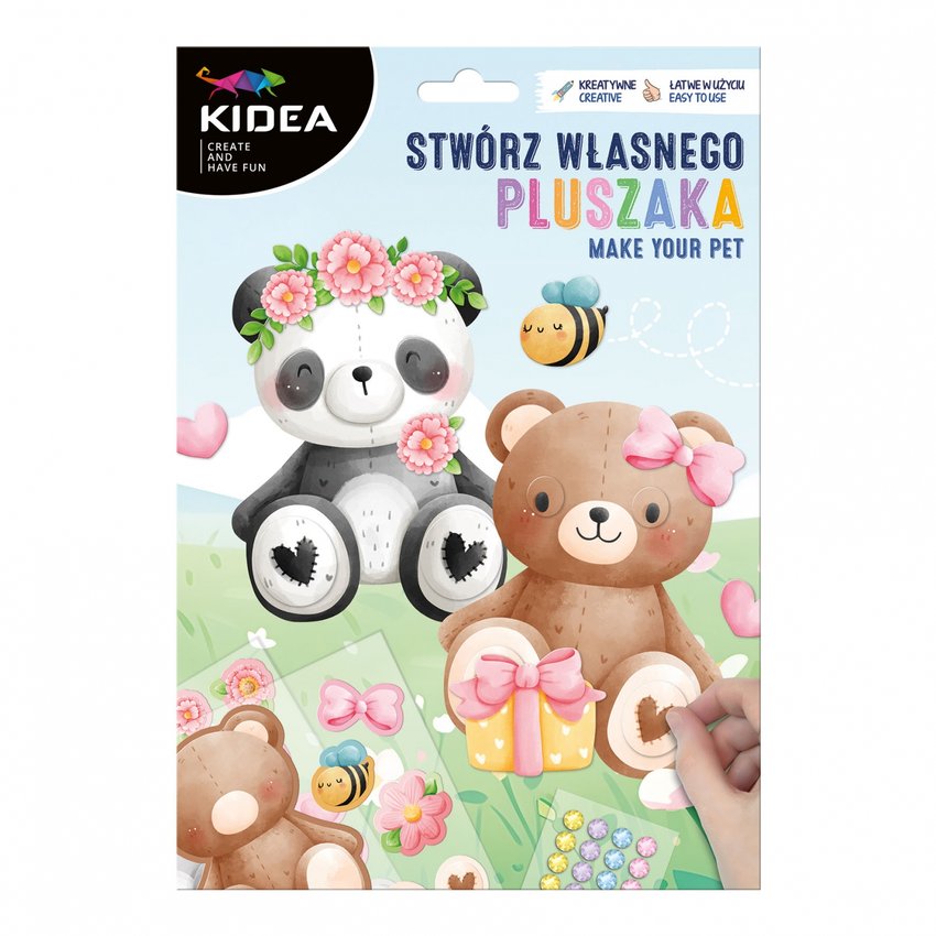 Zestaw Kreatywny Stwórz Własnego Pluszaka /Kidea