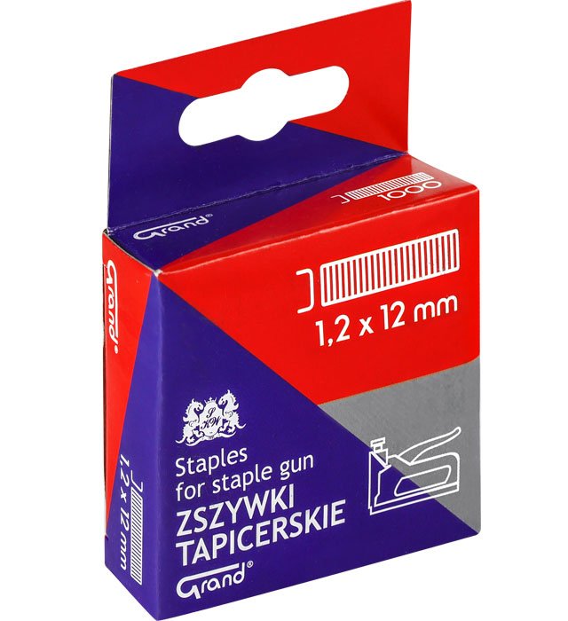 Zszywki do zszywacza tapicerskiego/takera 1,2x12mm  /GRAND