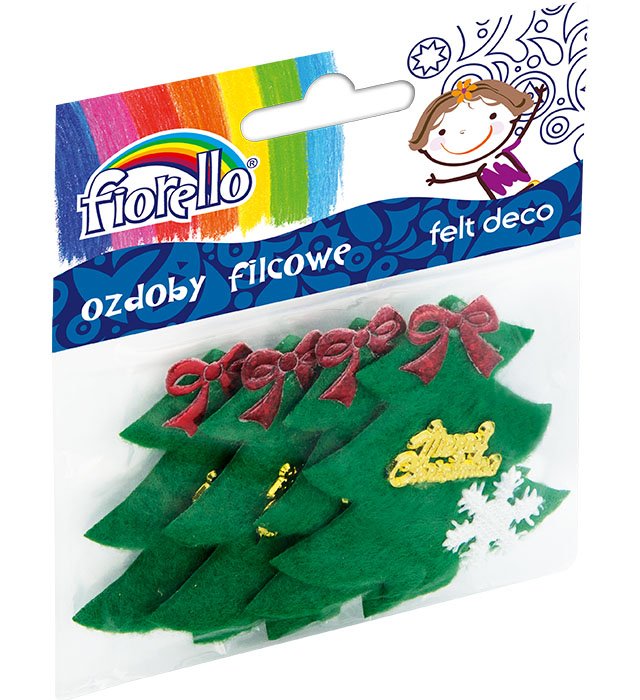 Ozdoby filcowe Fiorello GR-CH323 choinka