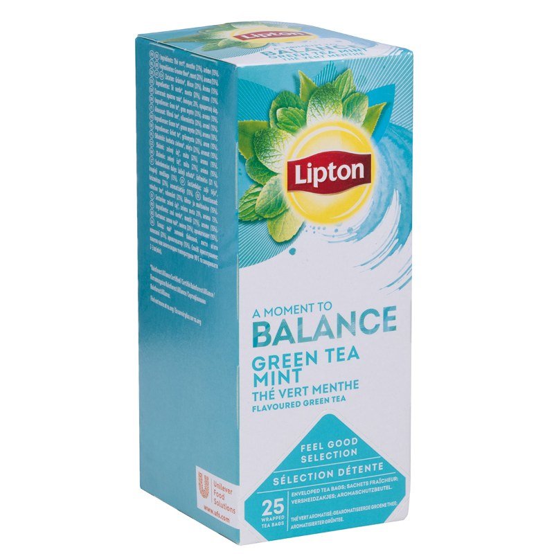 Herbata Lipton Balance Green Tea Mint 25 Torebek
