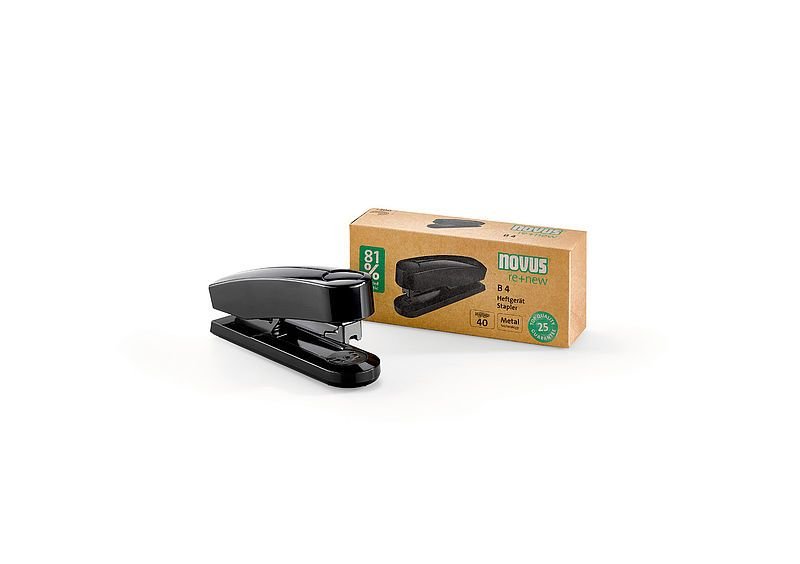 Zszywacz Novus B2 Re+New Z Plastiku Z Recyklingu Czarny