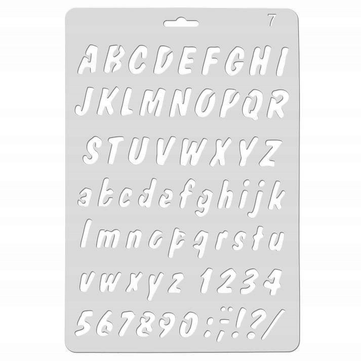 Szablon No.07 Alfabet /K-I-N