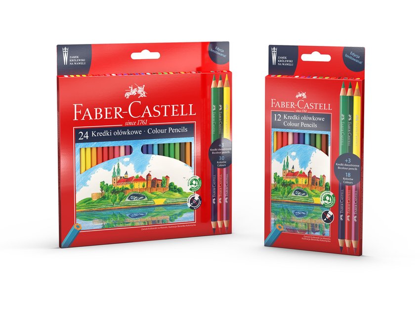 Kredki Ołówkowe Zamek Edycja Limitowana Wawel 24 Kol.+3 Kredki Dwustronne Faber-Castell