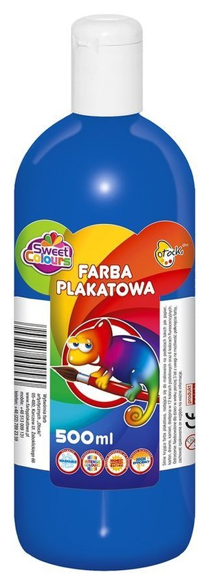 Farba Plakatowa 500ml Ciemna Niebieska Sweet Colours / Otocki