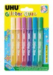 Klej Brokatowy 6 Kol. X 10Ml Shiny Blister Uhu