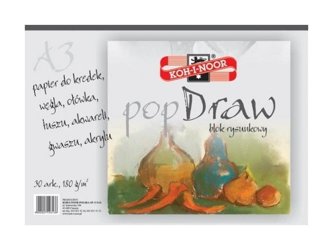 Blok Rysunkowy A3 popDraw 180g 30k 9920/4 /Koh-I-Noor